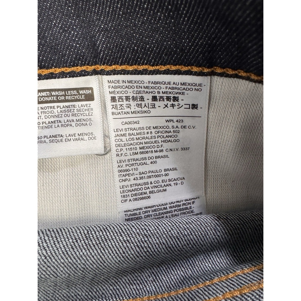 Levis 541 Jeans Men 52x30 Big and Tall Blue Athletic Fit Denim Dark Wash‎ NWT - Picture 8 of 10